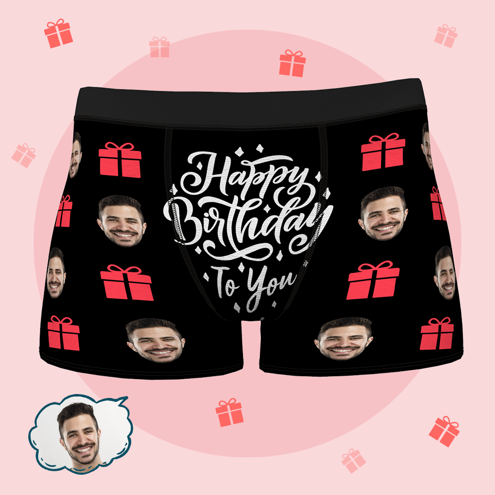 Benutzerdefinierte Gesicht Boxer Briefs Personalisierte Männer Boxer S